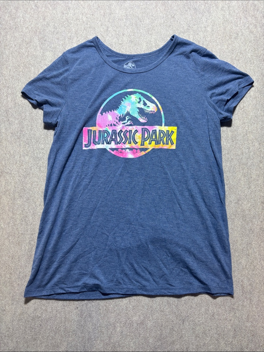 JURASSIC PARK WORLD  COLORFUL BRIGHT DINOSAUR LOGO T-REX SIZE Junior XL (19)